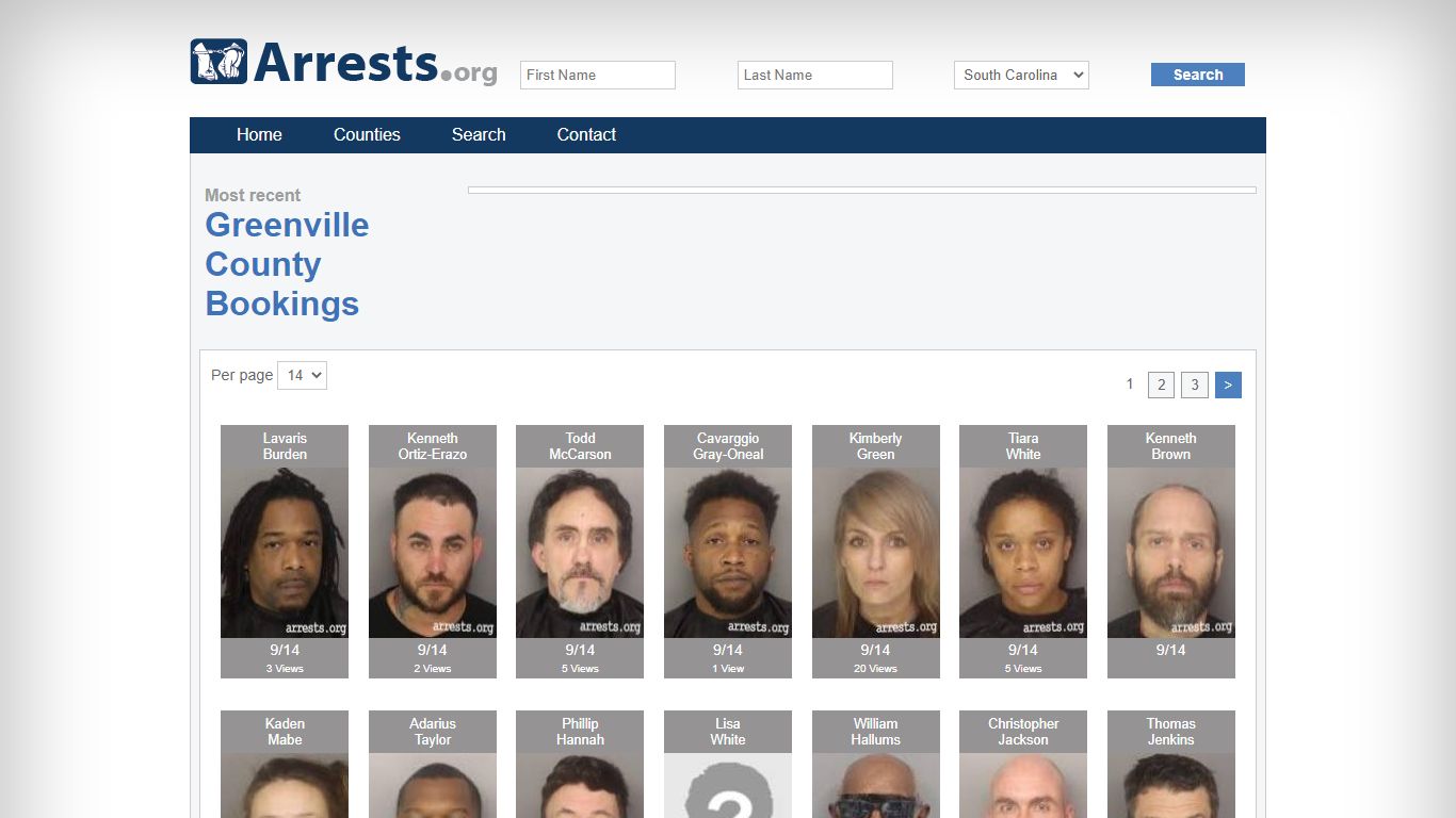 Greenville County Arrests and Inmate Search